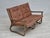 Scandinavian 2-Seater Sofa in Bamboo and Leather, 1970s For Sale - Image 4 of 18