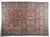 Contemporary 1950s VintageFlower Design Pink Tones Wool on Cotton Rug -9' 10'' X 6' 7'' For Sale - Image 3 of 12