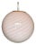 Pink Swirl and Milky-White Sphere Pendant in Murano Glass by Simoeng For Sale