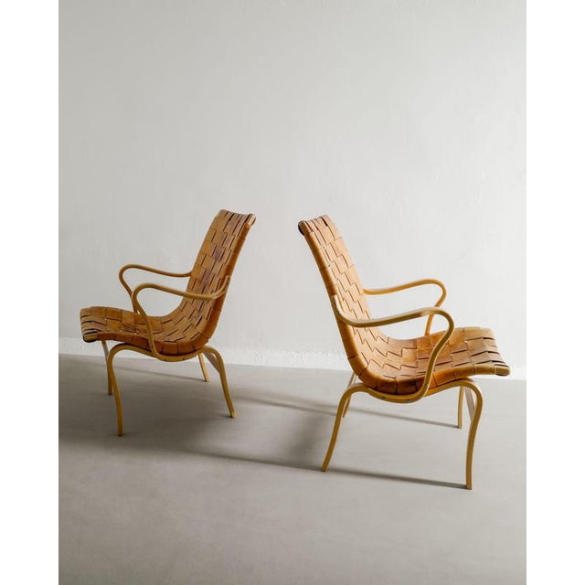 Eva Armchairs by Bruno Mathsson, 1970s, Set of 2 For Sale - Image 3 of 9