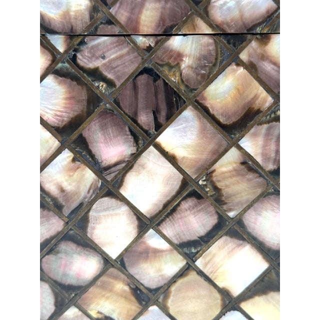 Mid-Century Mother-of-Pearl Flakes Ice Bucket, Italy 1950s For Sale - Image 9 of 17