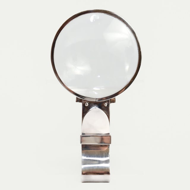 Art Deco Hermès Paris Ravinet d'Enfert Deco Style Sterling Silver Buckle Magnifying Glass For Sale - Image 3 of 18