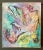 1980s Postmodern Textile Multimedia Original Framed Painting For Sale - Image 10 of 10
