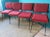 Modern Red Dining Chairs by Alain Richard, 1960s, Set of 4 For Sale - Image 3 of 7
