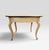 Streamlined accent table with a hint of whimsical features. Constructed in a Birds Eye maple wood. The tables scalloped...