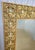 Ornamental & Decorative Materials Vintage Large Gold Silver Leaf Medallion Rectangular Hollywood Regency Harrison& Gil Style Wall Mirror For Sale - Image 7 of 11