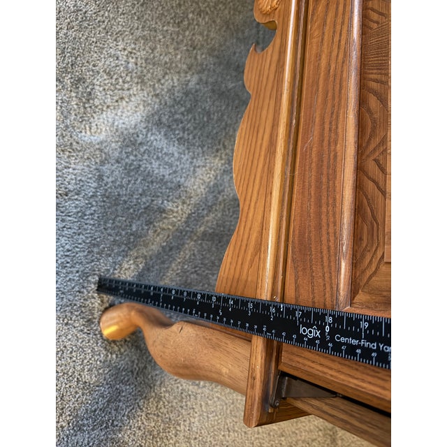 1980s Vintage Ethan Allen Media Cabinent For Sale - Image 5 of 6