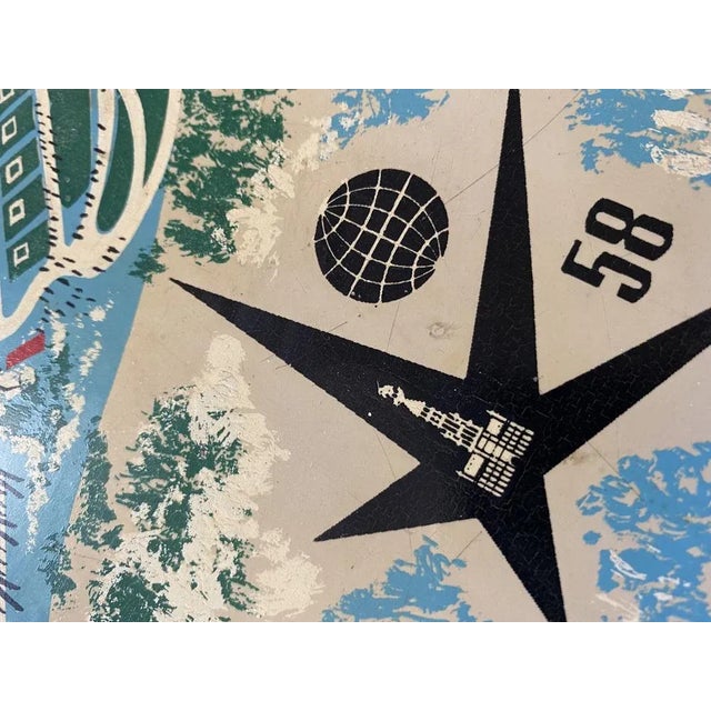 Wood Mid-Century Bruxelles World Expo Side Table, 1958 For Sale - Image 7 of 11