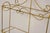 Metal Vintage Gold Gilt Metal Hollywood Regency Scrolling Iron 3 Tier Small Wall Shelf For Sale - Image 7 of 10
