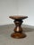 A striking vintage conical stool , expertly crafted from solid mahogany and distinguished by its elegant sculptural...