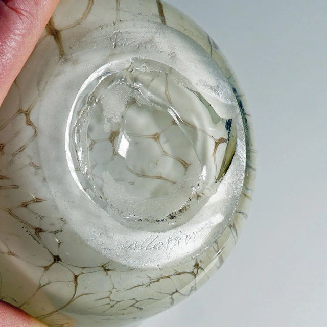 Vintage Marble Glass Vase by Richard Glass, 1980s For Sale - Image 6 of 7