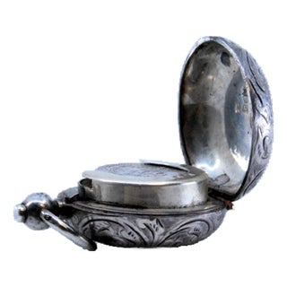 Silver Libra Holder with Reliefs For Sale