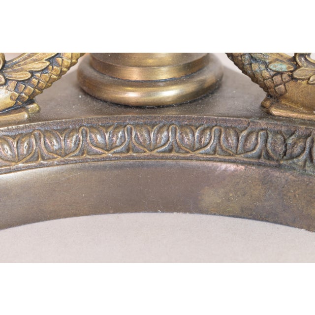 Antique Brass Table Lamp, 1890s For Sale - Image 6 of 9