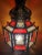 Metal Medium Size Moroccan Frosty Glass Lantern in White / Red For Sale - Image 7 of 8
