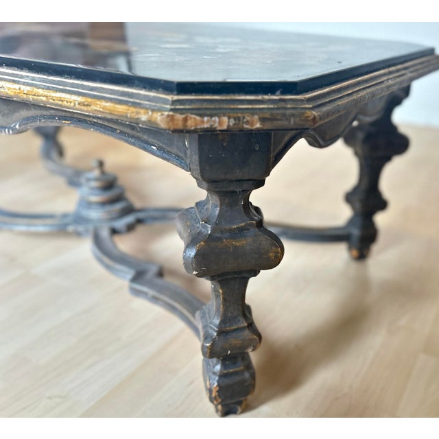 Pietra Dura Coffee Table with Flowers and Birds in Marble For Sale - Image 10 of 11