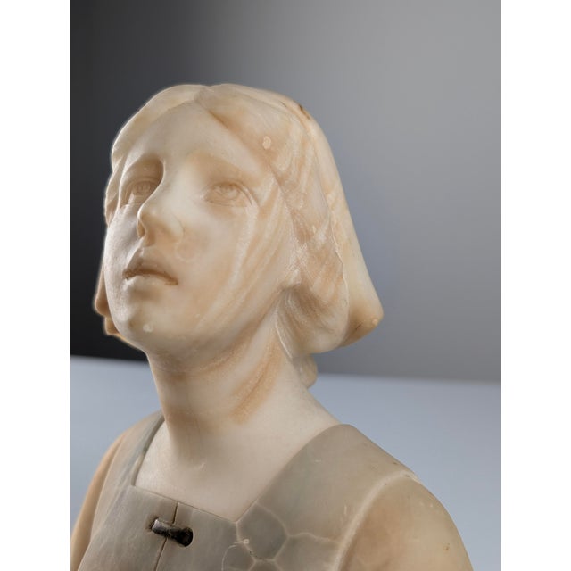 This alabaster bust was carved by the Belgian sculptor Gustave Van Vaerenbergh (1873–1927) in the 1900s, during the Art...