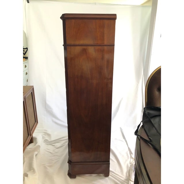 French Empire Mahogany Secretaire or Secretary Chest or Biedermeier Drop Front Desk For Sale - Image 10 of 14