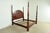 Henredon Henredon Georgian Carved Cherry Wood King Size Poster Bed For Sale - Image 4 of 11