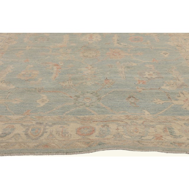 Contemporary Pakistani Oushak Rug, 05'10 X 09'00 For Sale - Image 4 of 10