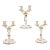 Herend Porcelain Tableware Two Light Candelabras Set of Three For Sale
