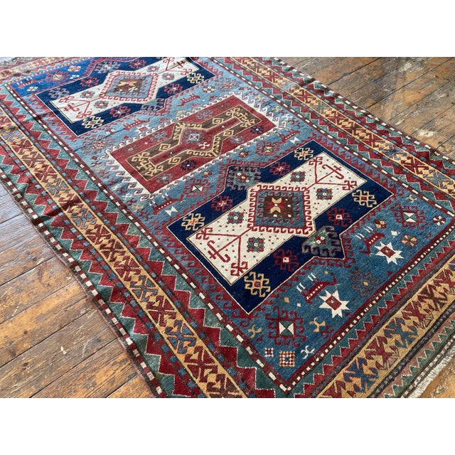 Antique Caucasian Kazak Rug, 1890s For Sale - Image 5 of 18