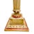 Vintage Classical Venetian Cream and Red Pedestal Columns - A Pair For Sale - Image 10 of 12