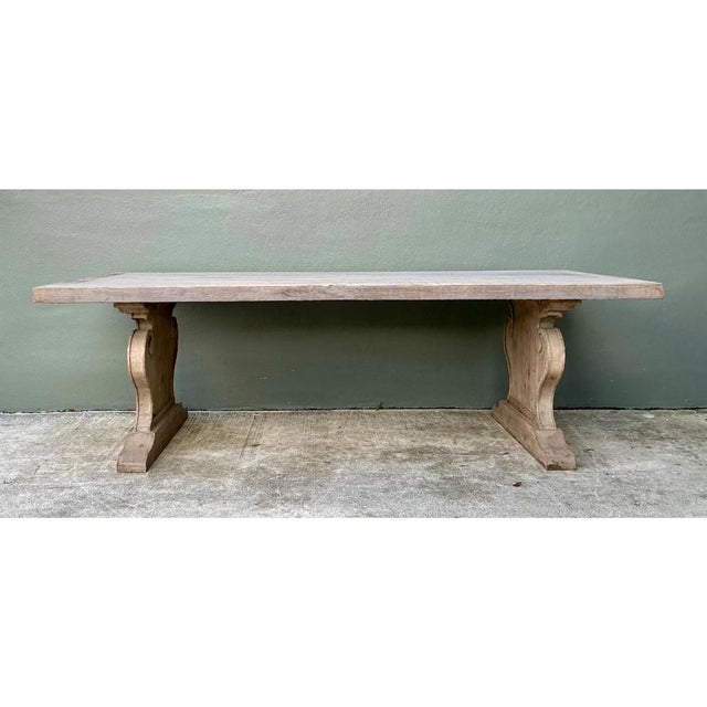 Vintage Sculptural Wood Dining Table For Sale - Image 4 of 14