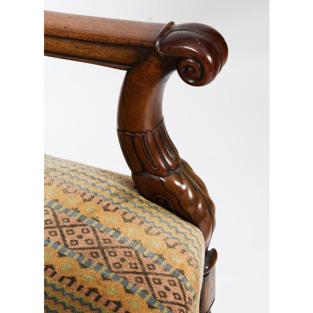 Set of 19th Century French Empire Armchair Fauteuils Chairs For Sale - Image 9 of 16