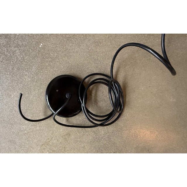 Organic Modern Sculptural Ceramic Gubbio Pendant Lights by Miri Mara – Ribbed Stoneware, California Studio - Unused Pair For Sale - Image 10 of 10