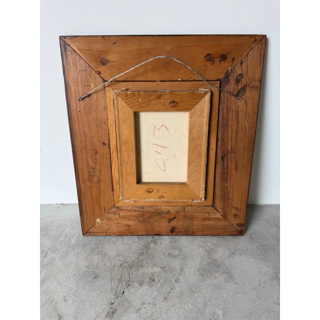 1980’s Vintage “William” Spanish Bullfight Oil Painting on Canvas – Framed For Sale - Image 10 of 10