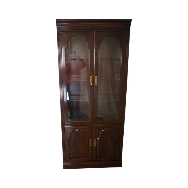 Ethan Allen Court Cherry Curio Chairish