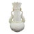 Belleek Double Dolphin Handle Luster Spill Vase 1965-1980 Green 6th Mark For Sale