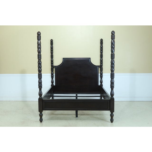 Drexel Heritage Dark Finish Modern Queen Size Bed Chairish