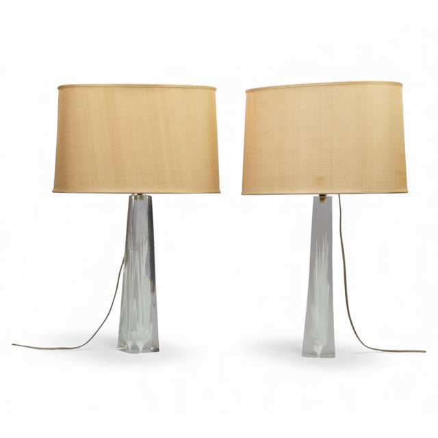 Mid-Century Modern Mid-Century Modern Glass Lamps by Fulvio Bianconi for Venini, 1950s, Set of 2 For Sale - Image 3 of 5