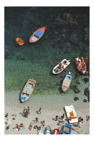 Slim Aarons, Conca Dei Marini Beach, Limited Edition Estate Stamped Photographic Print, 1970s