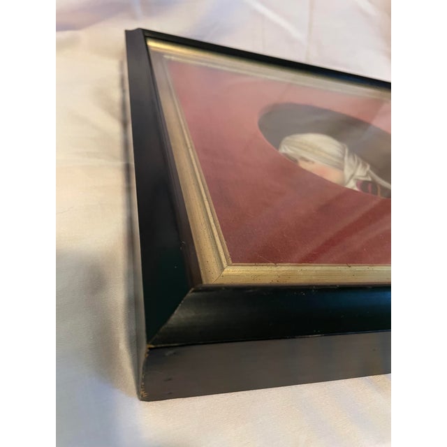 19th-Century Framed Hand-Painted Porcelain Plaque Portrait of Beatrice Cenci For Sale In Washington DC - Image 6 of 8