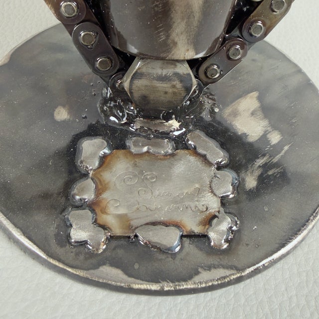 Simon Saronni, Heart Sculpture, 2025, Recycled Art Metal For Sale - Image 11 of 15