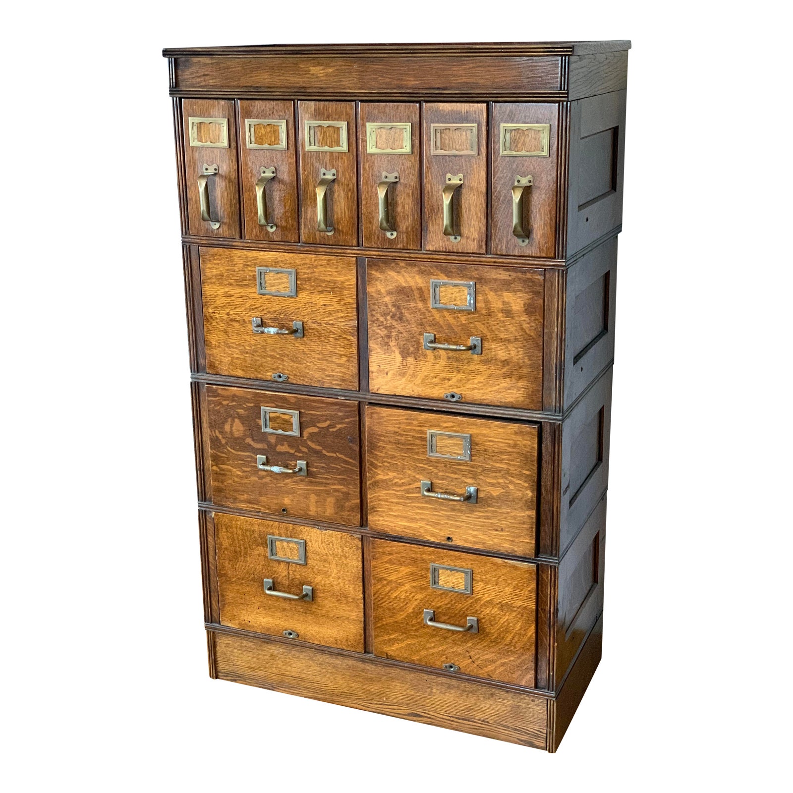 Vintage Oak Modular Stacking File Chairish