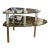 1960s Pair of Goran Belgium Two Tier Glass Side Tables For Sale