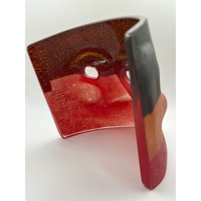 Glass Venetian Mask Made in Murano For Sale - Image 7 of 7