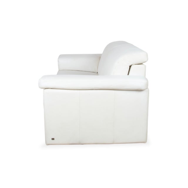 Model 4000 2-Seater Sofa in Cream Leather from Rolf Benz For Sale - Image 11 of 12