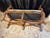 Late 20th Century Louis XV Style Carved Wood Window Bench in Leopard & Floral Tapestry For Sale - Image 10 of 12