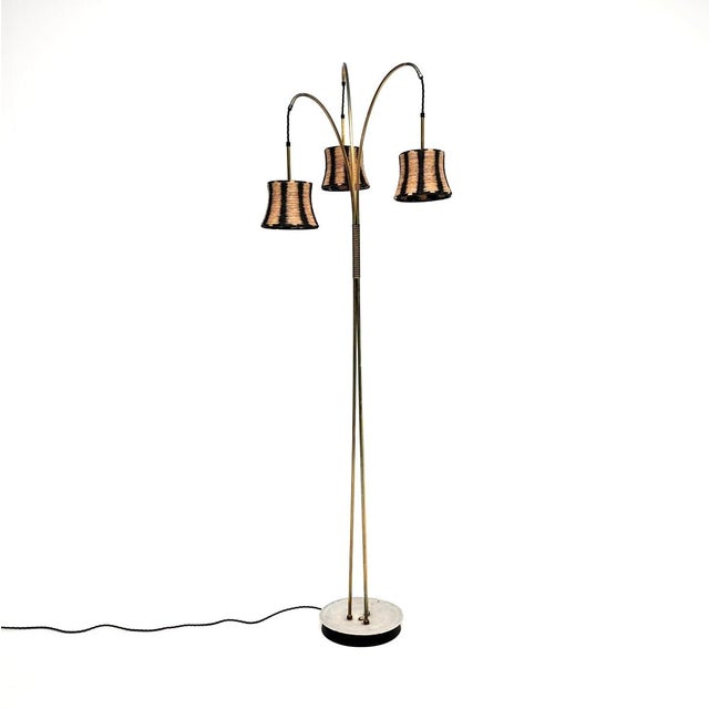 Vintage Swedish Brass Floor Lamp, 1950 For Sale - Image 11 of 11