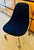 Metal 1960's Fiberglass and Blue Fabric Swivel Chairs by Eames for Herman Miller - Set of 4 For Sale - Image 7 of 11