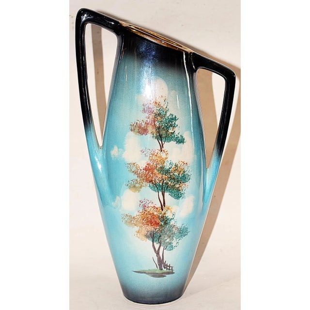 Mid-Century Modern Italian Mid-Century Iridescent Vase For Sale - Image 3 of 6