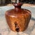 Mid Century Burl Wood Vase with Original Glass Insert. This vase is very organic in form and heavy and thick. Burl woods...