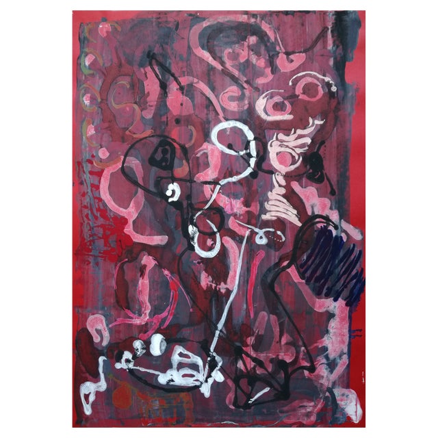 Stefano Mazzolini, AC110, 2017, Acrylic on Paper For Sale