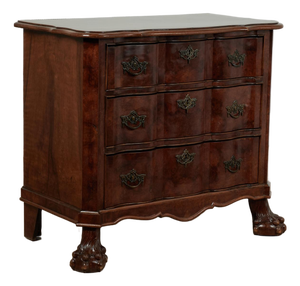 Antique Dutch Burled Wood Commode or Chest