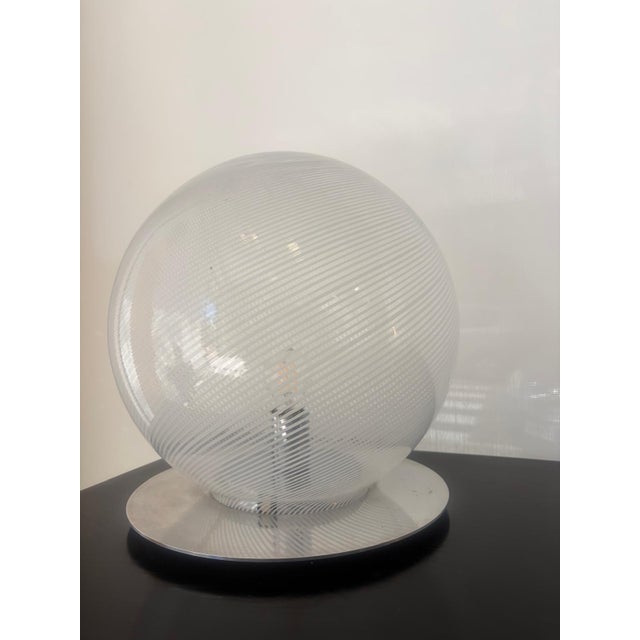 Metal Table Lamps by L. Diaz De Santillan for Venini, 1970s, Set of 2 For Sale - Image 7 of 15