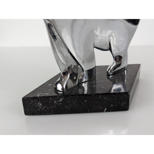 1920s Art Deco Sculpture of Polar Bear by Karl Hagenauer, Austria, 1920s For Sale - Image 5 of 13